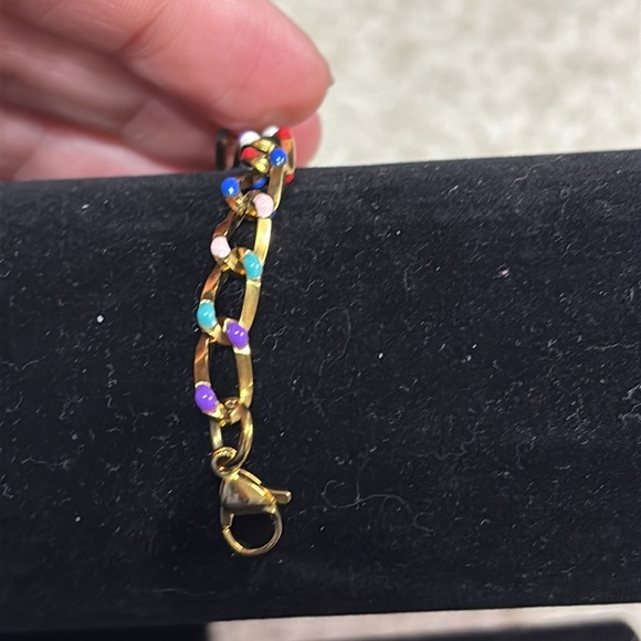 NWOT Stainless Steel Enamel Bracelet - Picture 2 of 2